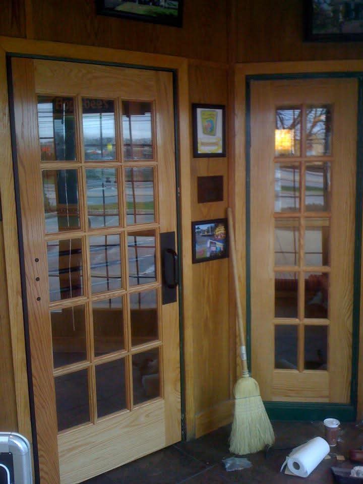 Home Commercial storefront glass doors installed by Eagle Glass Shop