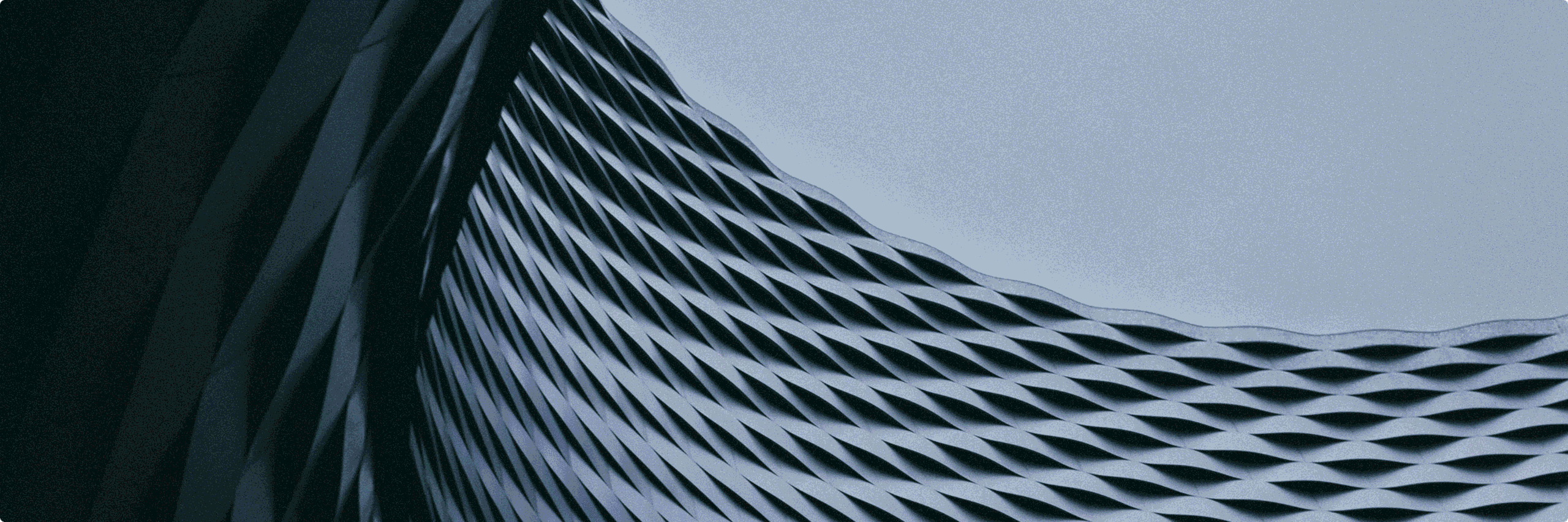 Modern glass building facade